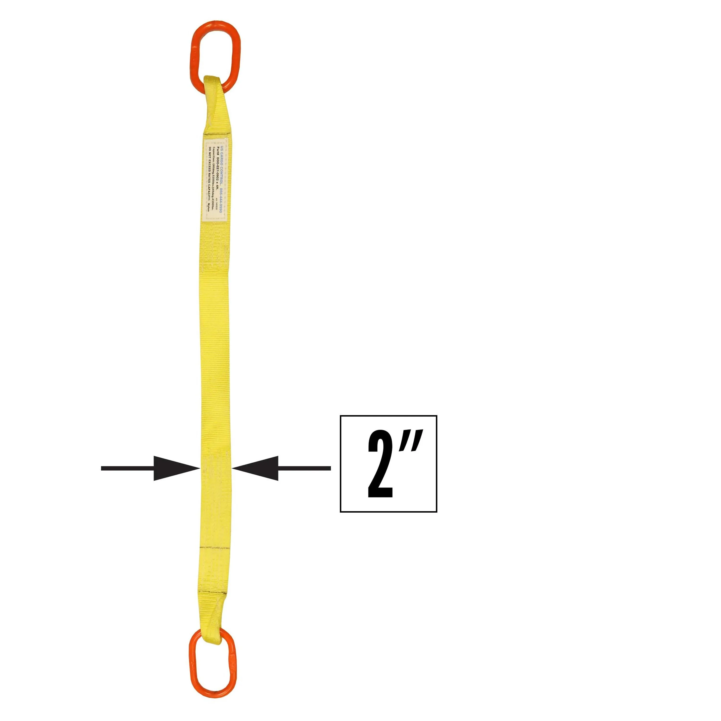 2"x3' (1 ply) Single Leg Nylon Sling w/ Master Link Both Ends