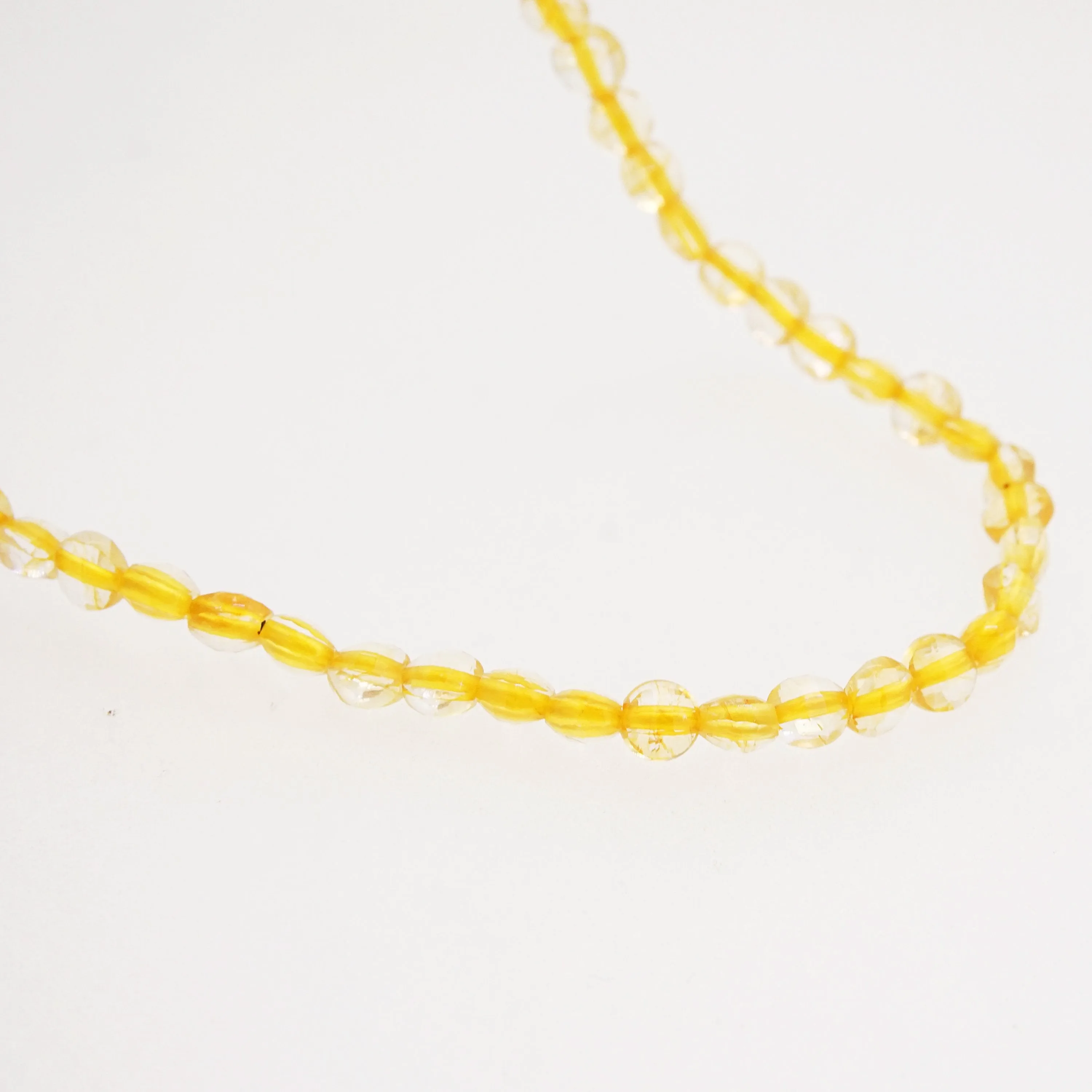 A-Grade Citrine Faceted Coin 4mm