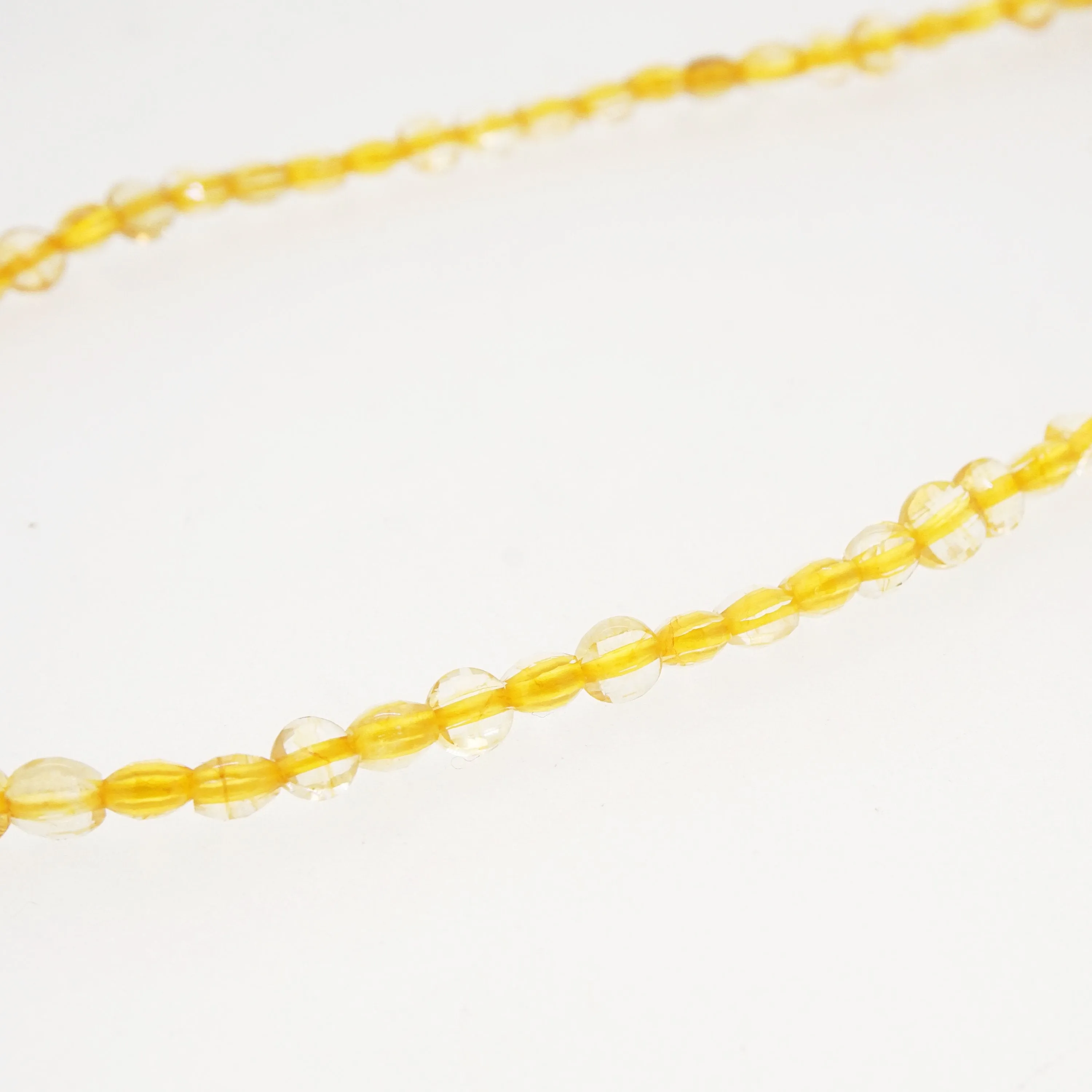 A-Grade Citrine Faceted Coin 4mm