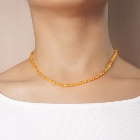A-Grade Citrine Faceted Coin 4mm