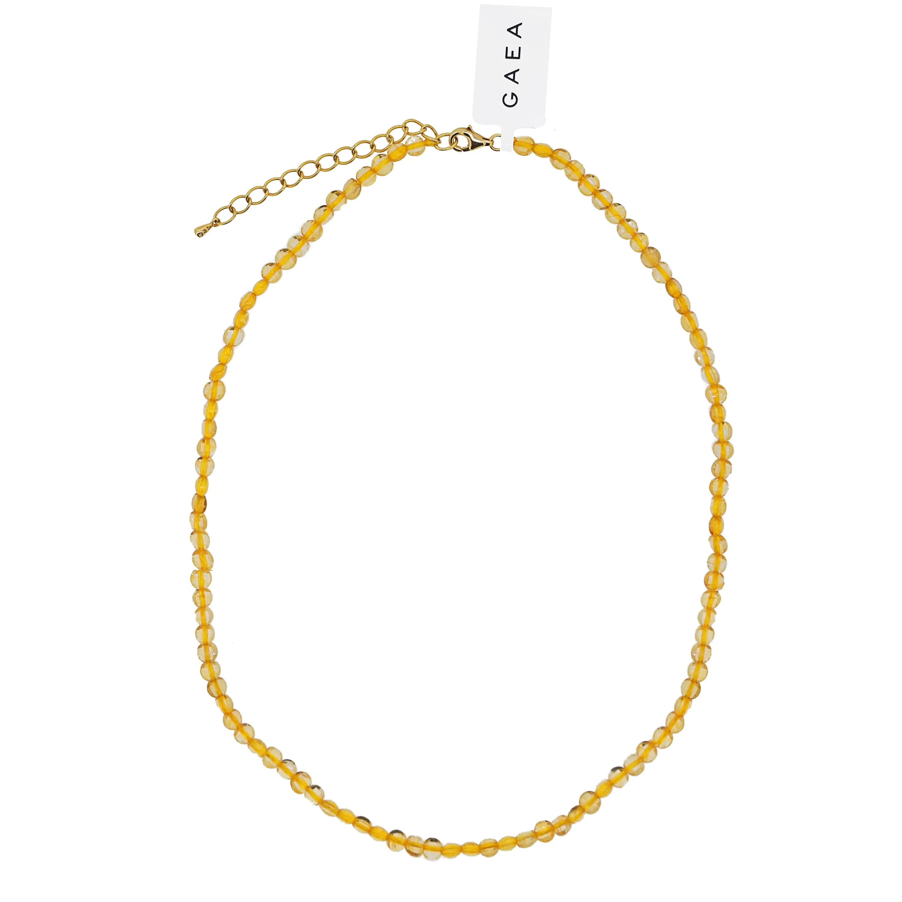 A-Grade Citrine Faceted Coin 4mm