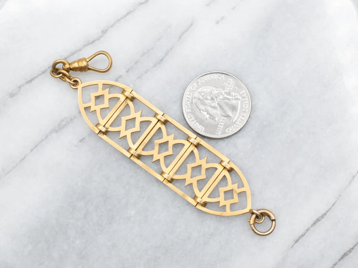 Antique Gold Watch Fob Chain or Chain Extender