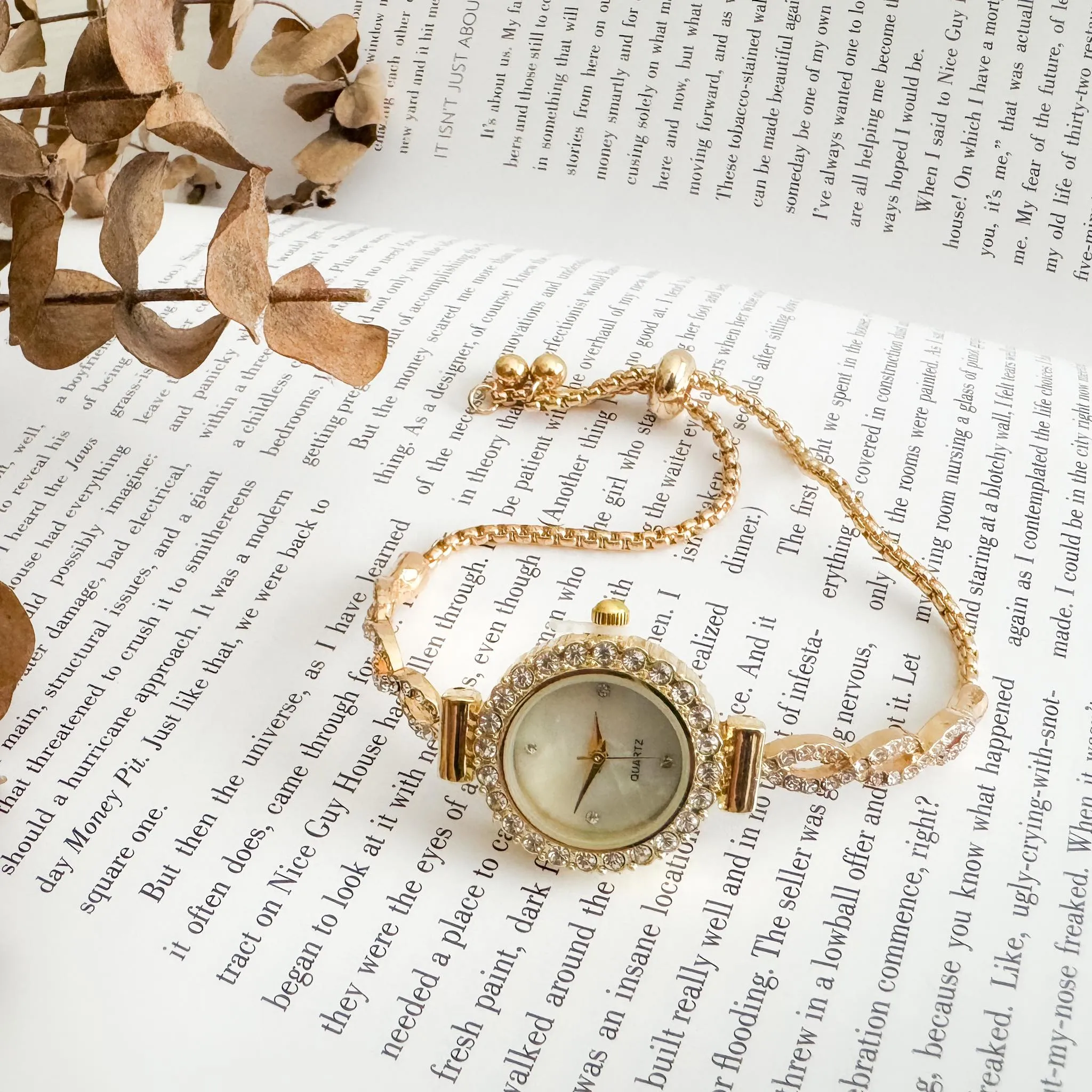 BLING Stylish Dressy Adjustable Chain Bracelet Watch