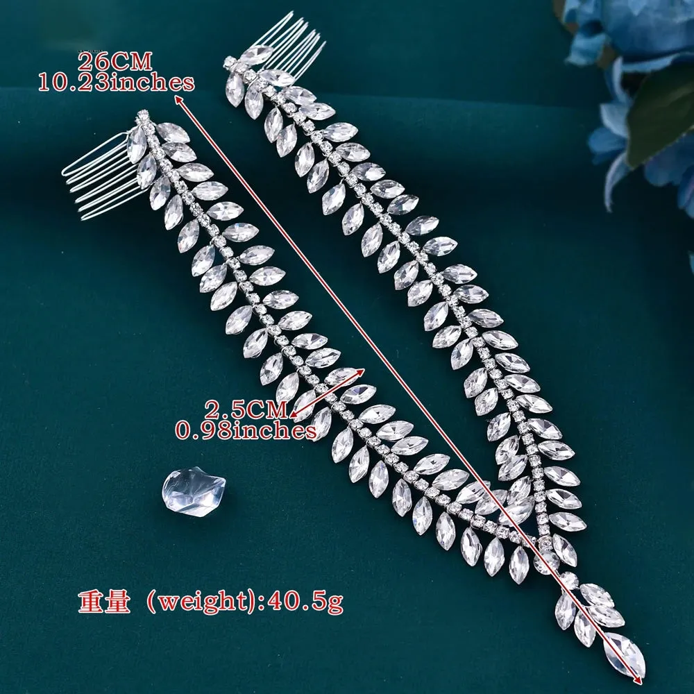 Bohemia Bridal Rhinestone Forehead Tiara