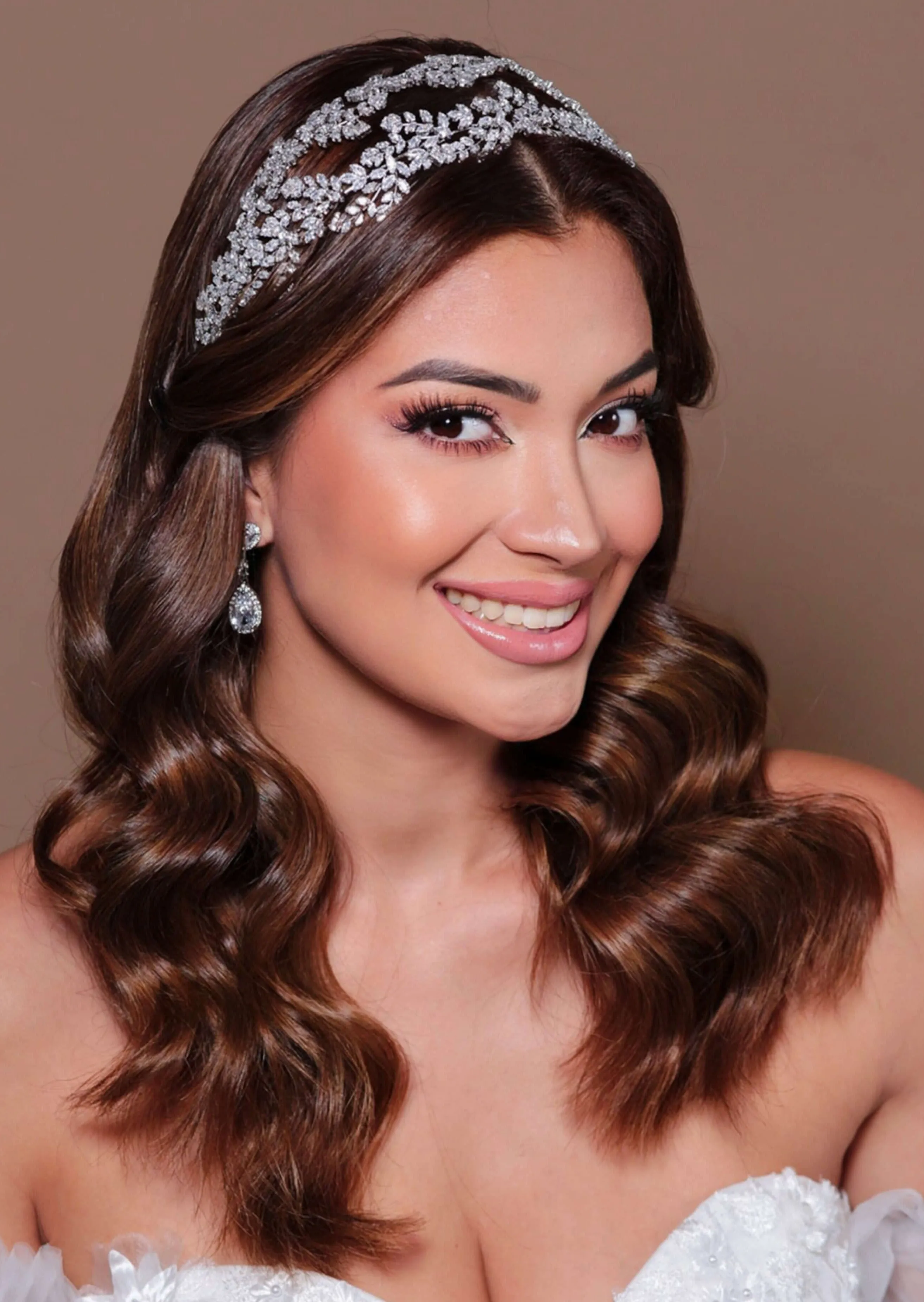 Bridal Headband, Headpiece for bride, Quinceanera Headband, Sparkly Headband for wedding