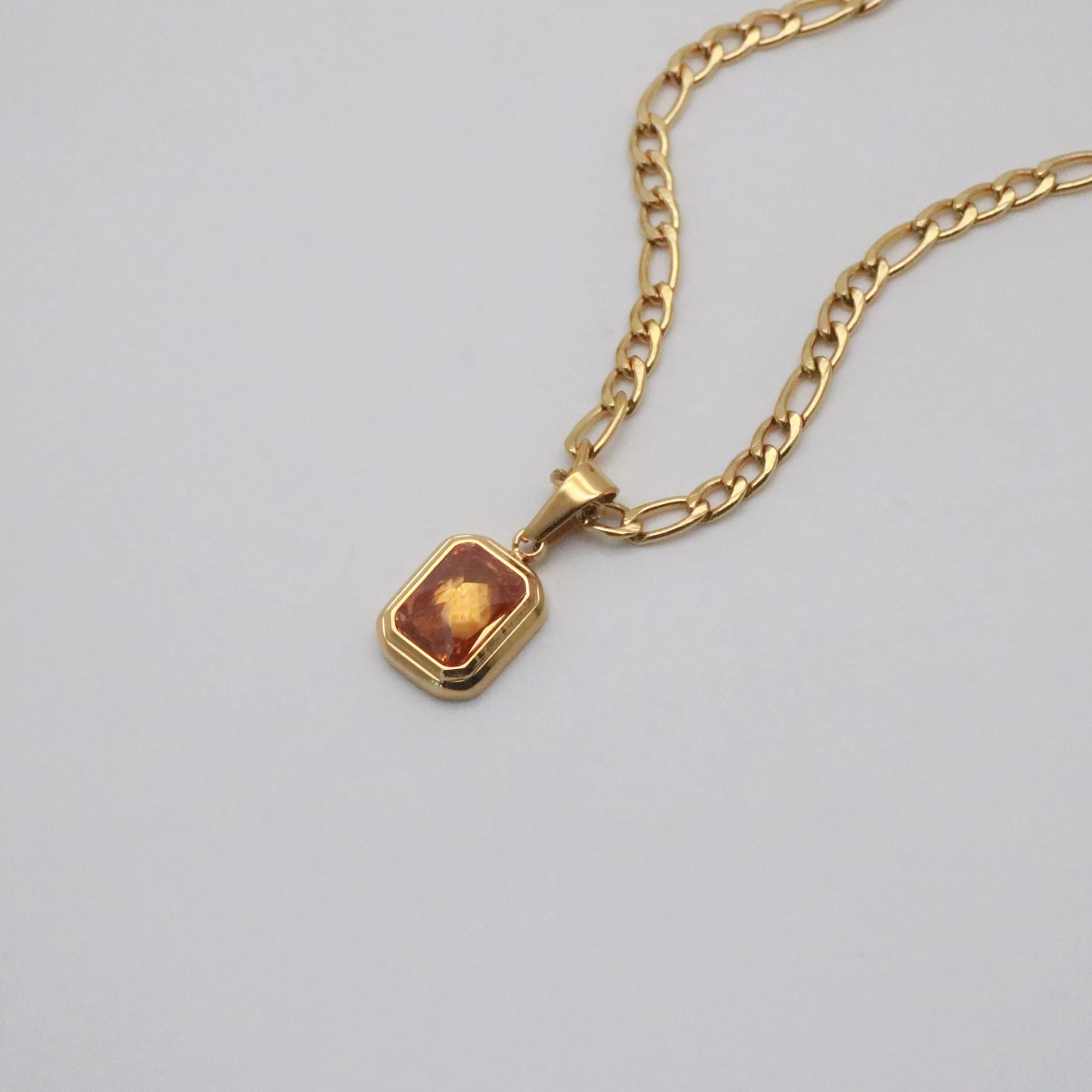 Champagne Gemstone Necklace