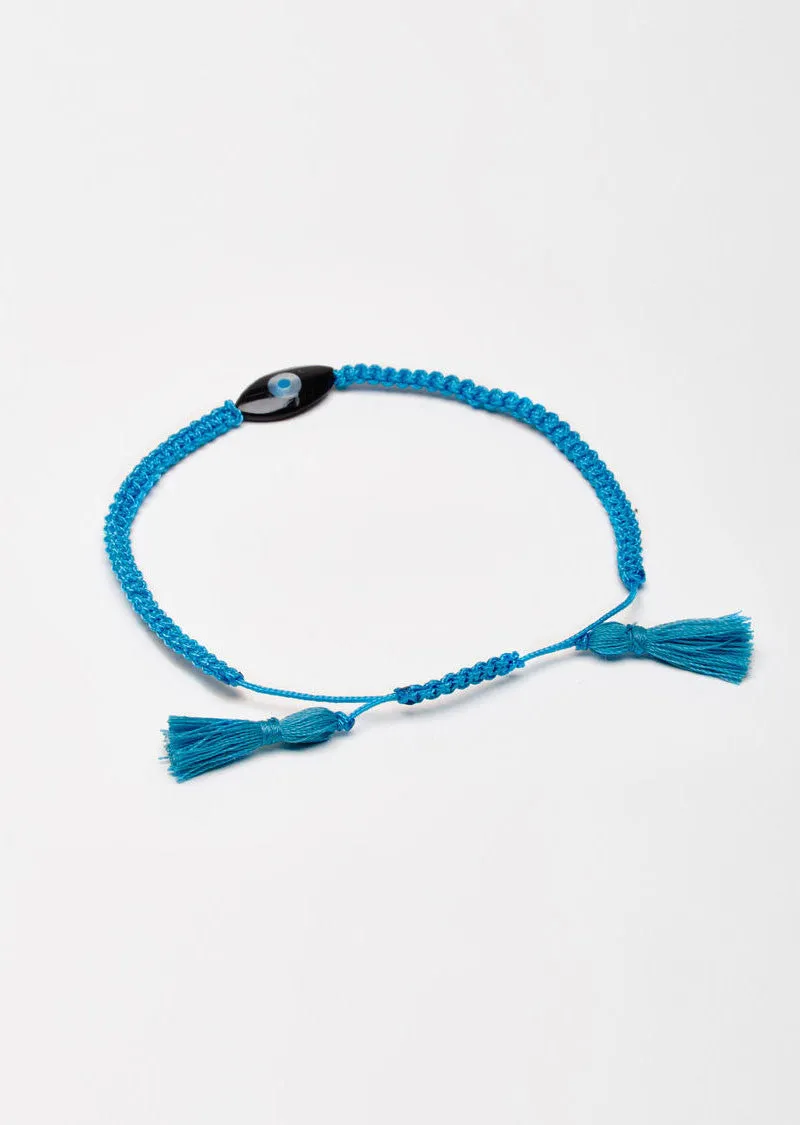 Dark Sky Blue Cord Bracelet