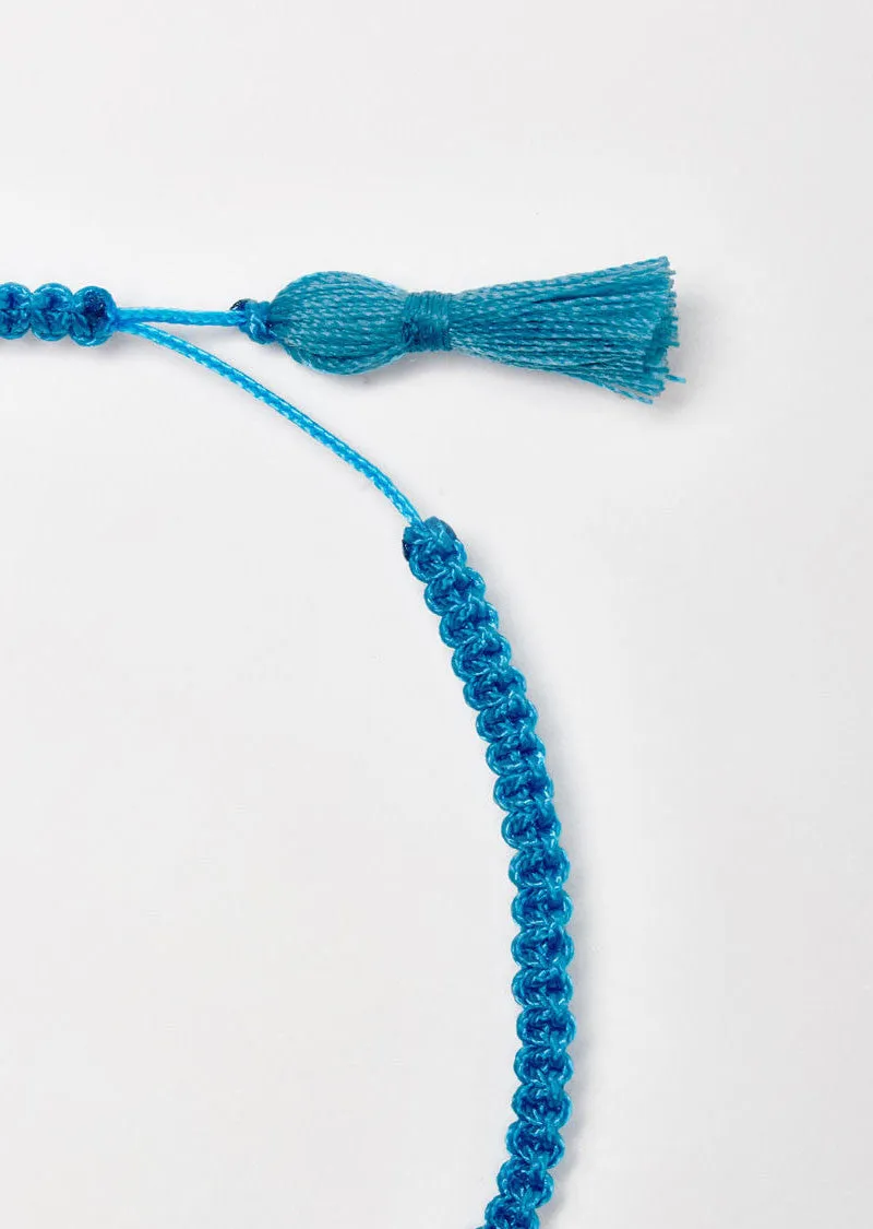 Dark Sky Blue Cord Bracelet