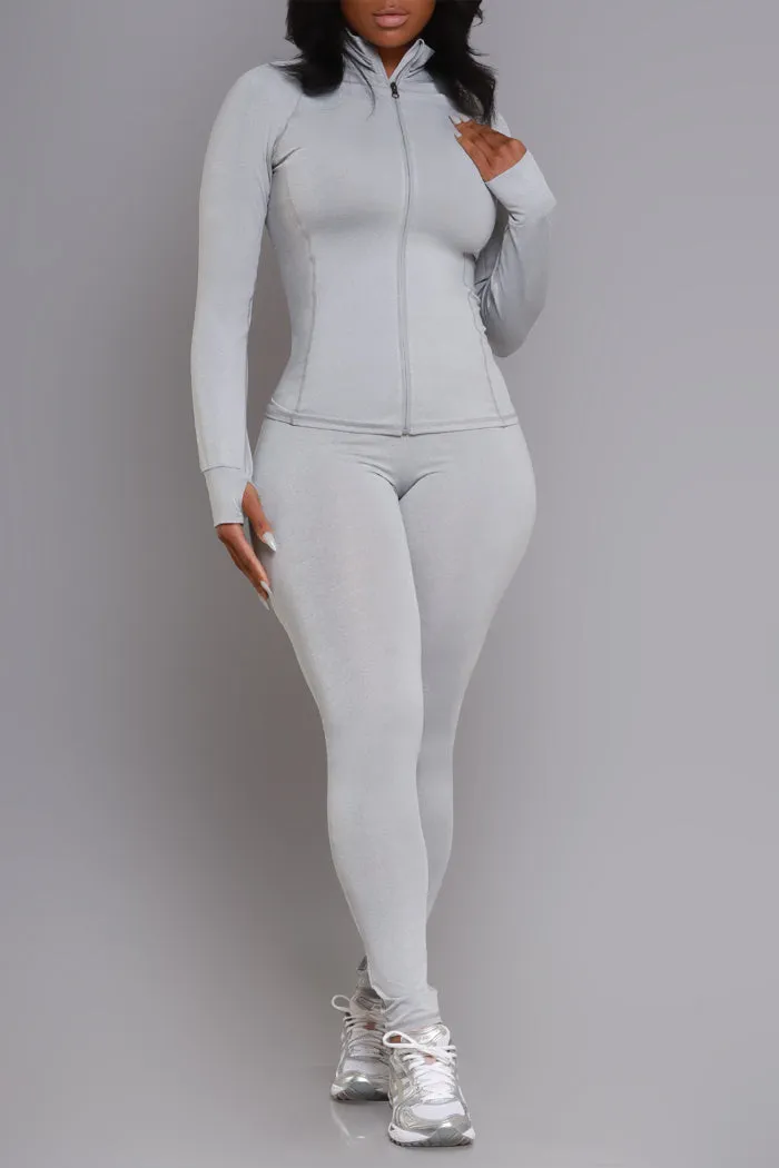 Easy Fit Athletic Set - Heather Grey