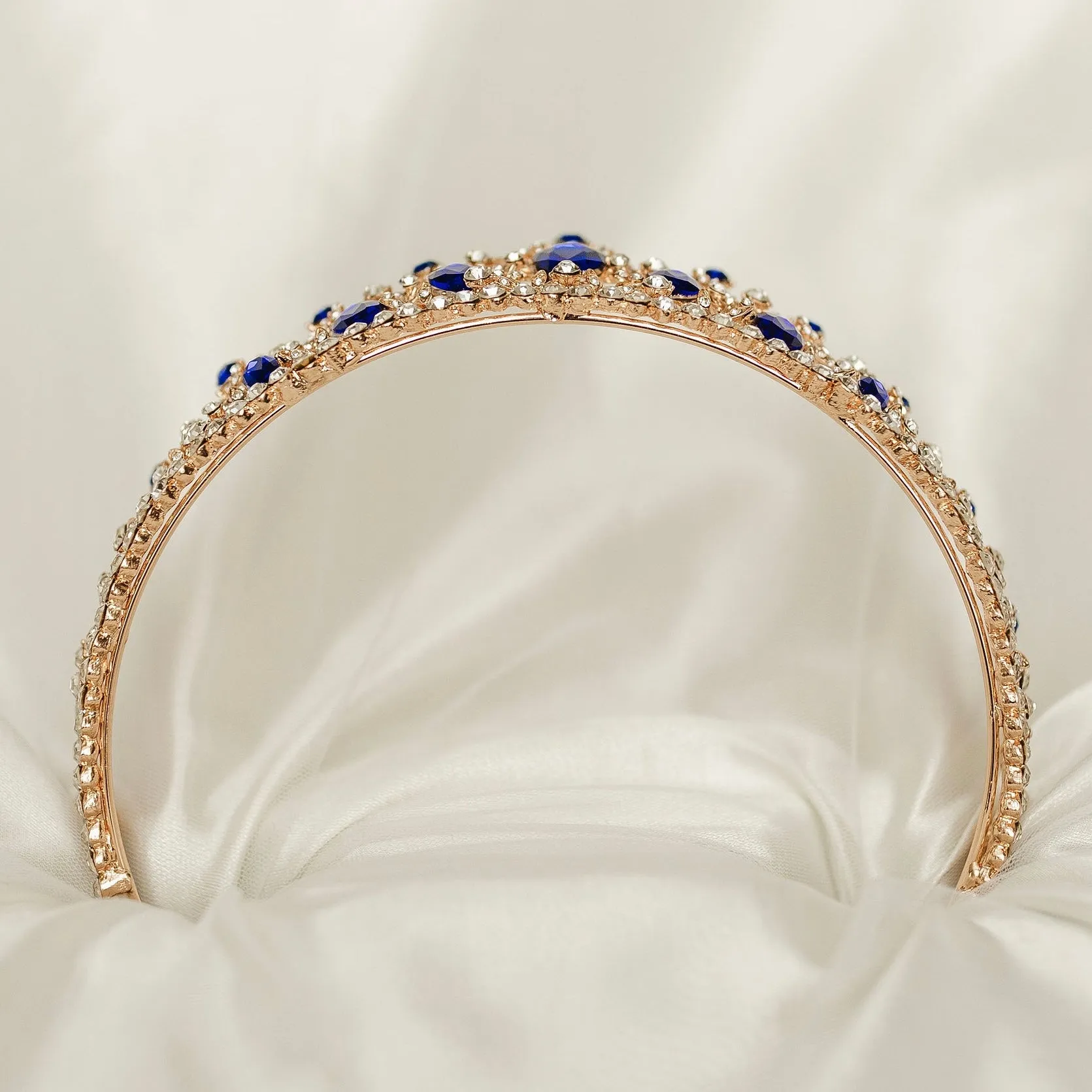 Finley's Tiara in Blue & Gold
