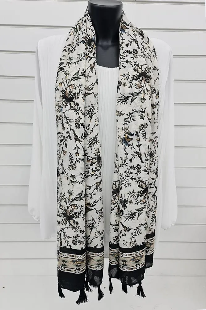 Floral Print Scarf
