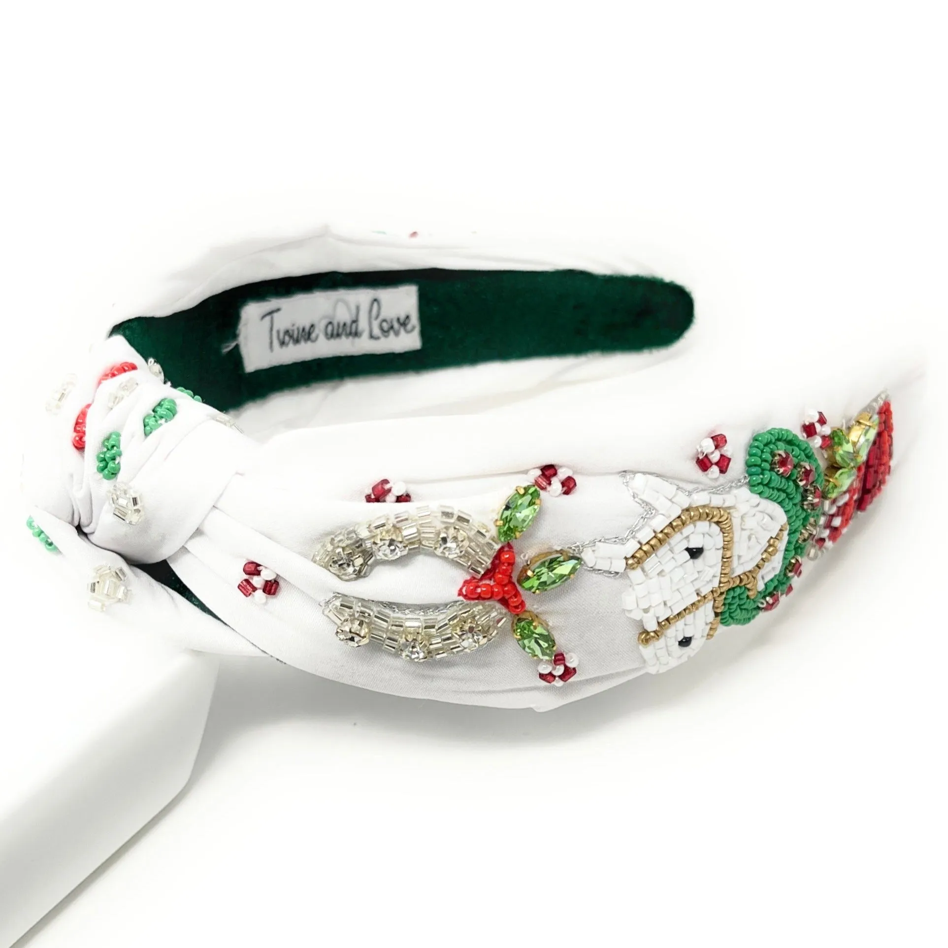 Hand Beaded Horse Derby Knotted Headband