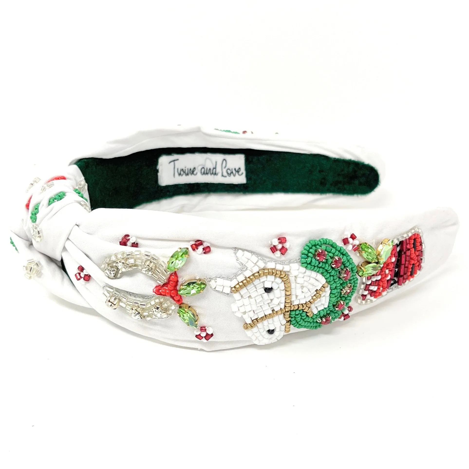 Hand Beaded Horse Derby Knotted Headband