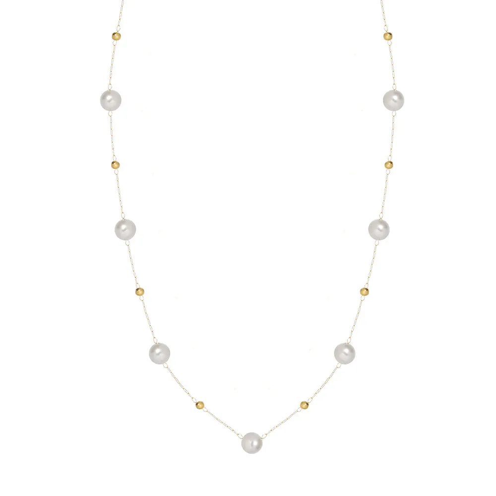 Infinity Pearl Necklace
