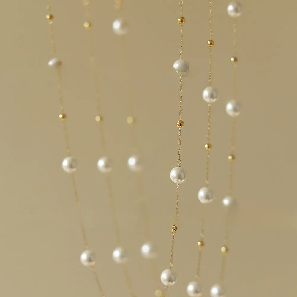 Infinity Pearl Necklace