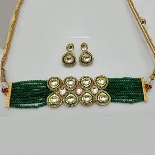 Meena Ad Triangular Choker And Earring Set