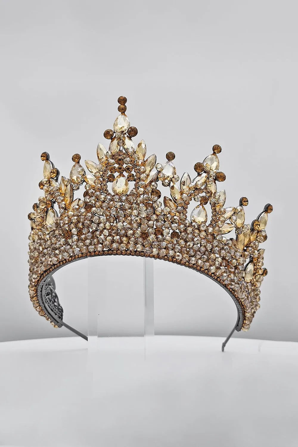 Pink Rhinestone Queen Tiara