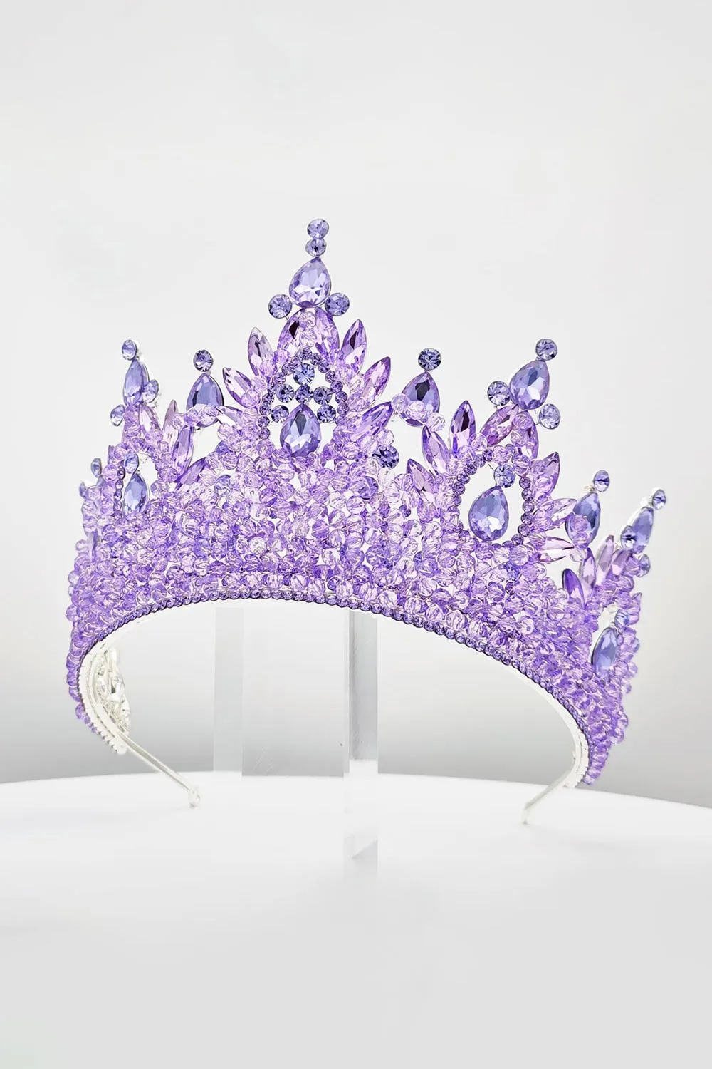 Pink Rhinestone Queen Tiara