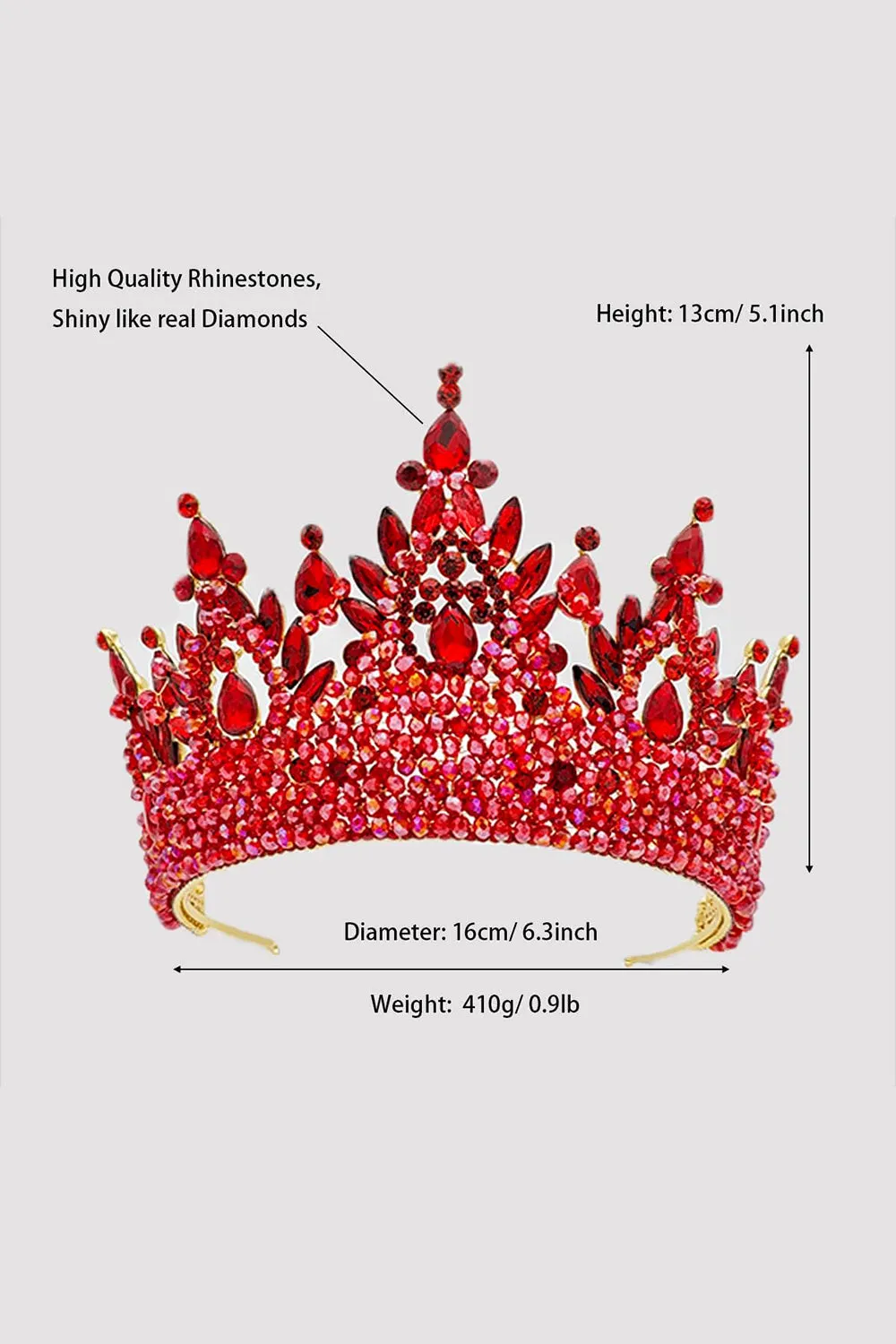 Pink Rhinestone Queen Tiara