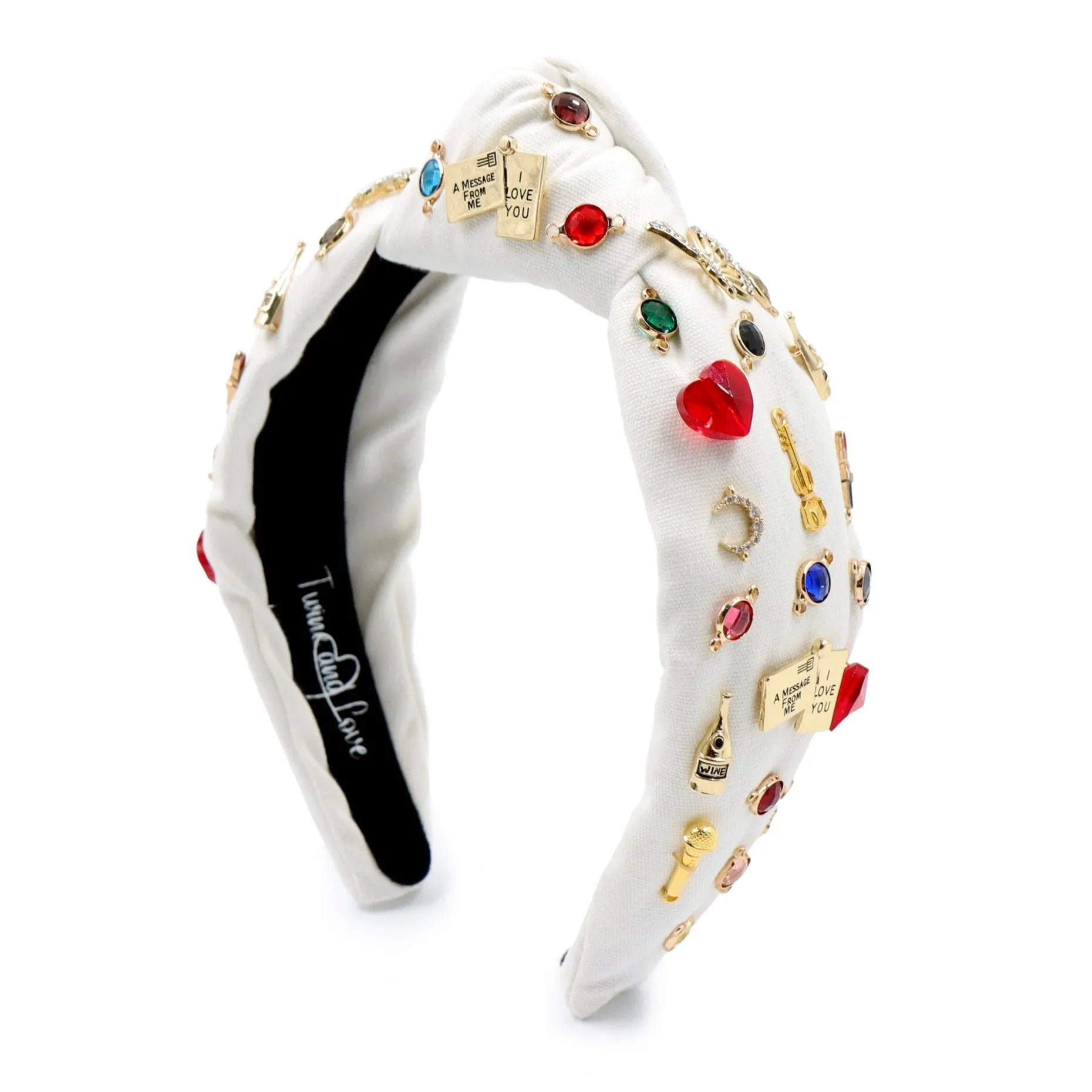 Pop Star Hand Sewn Jeweled Knot Headband