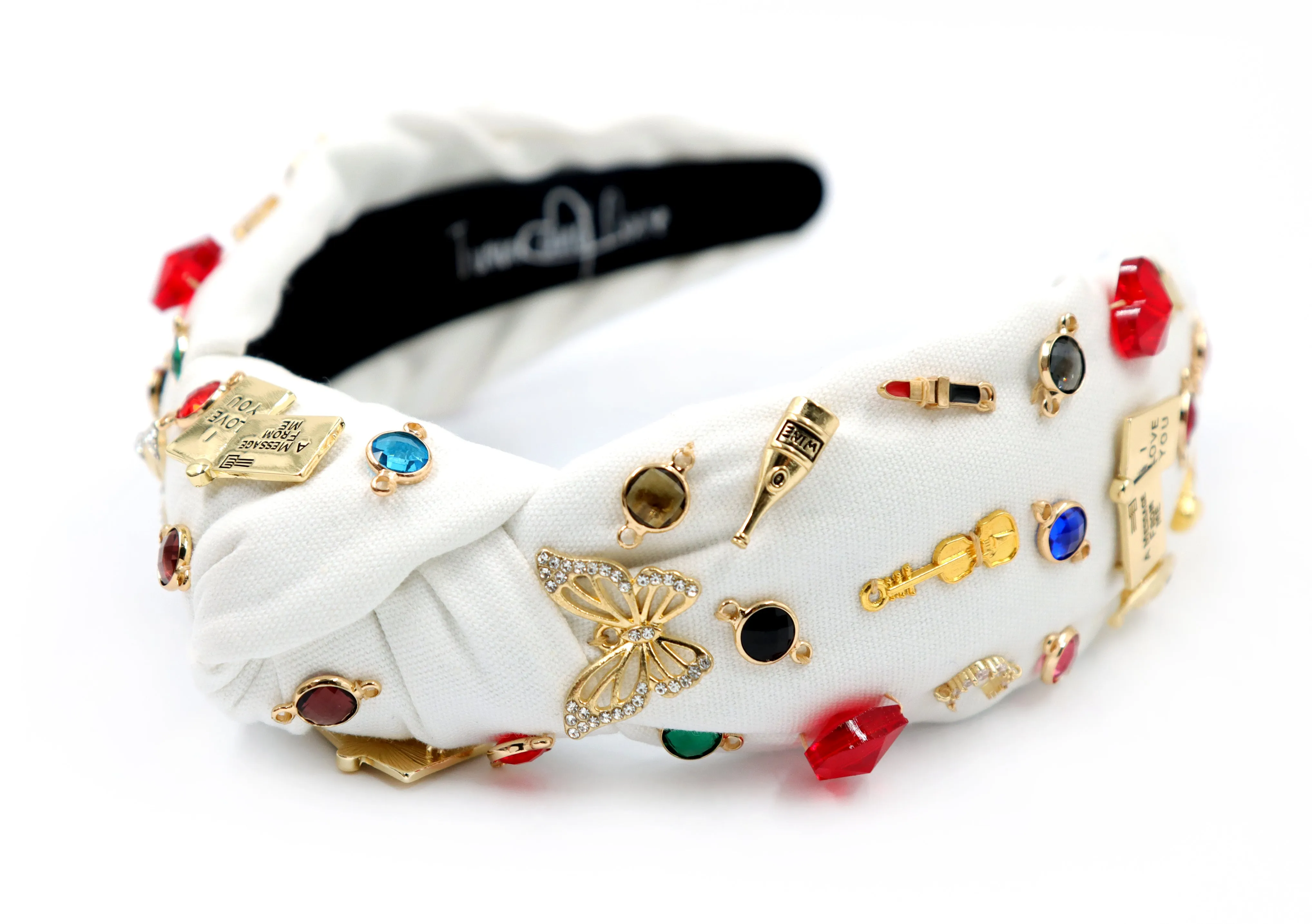 Pop Star Hand Sewn Jeweled Knot Headband