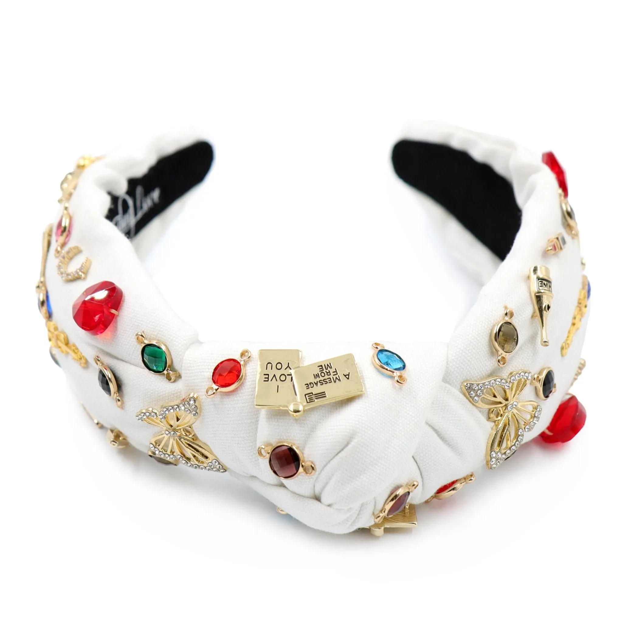 Pop Star Hand Sewn Jeweled Knot Headband