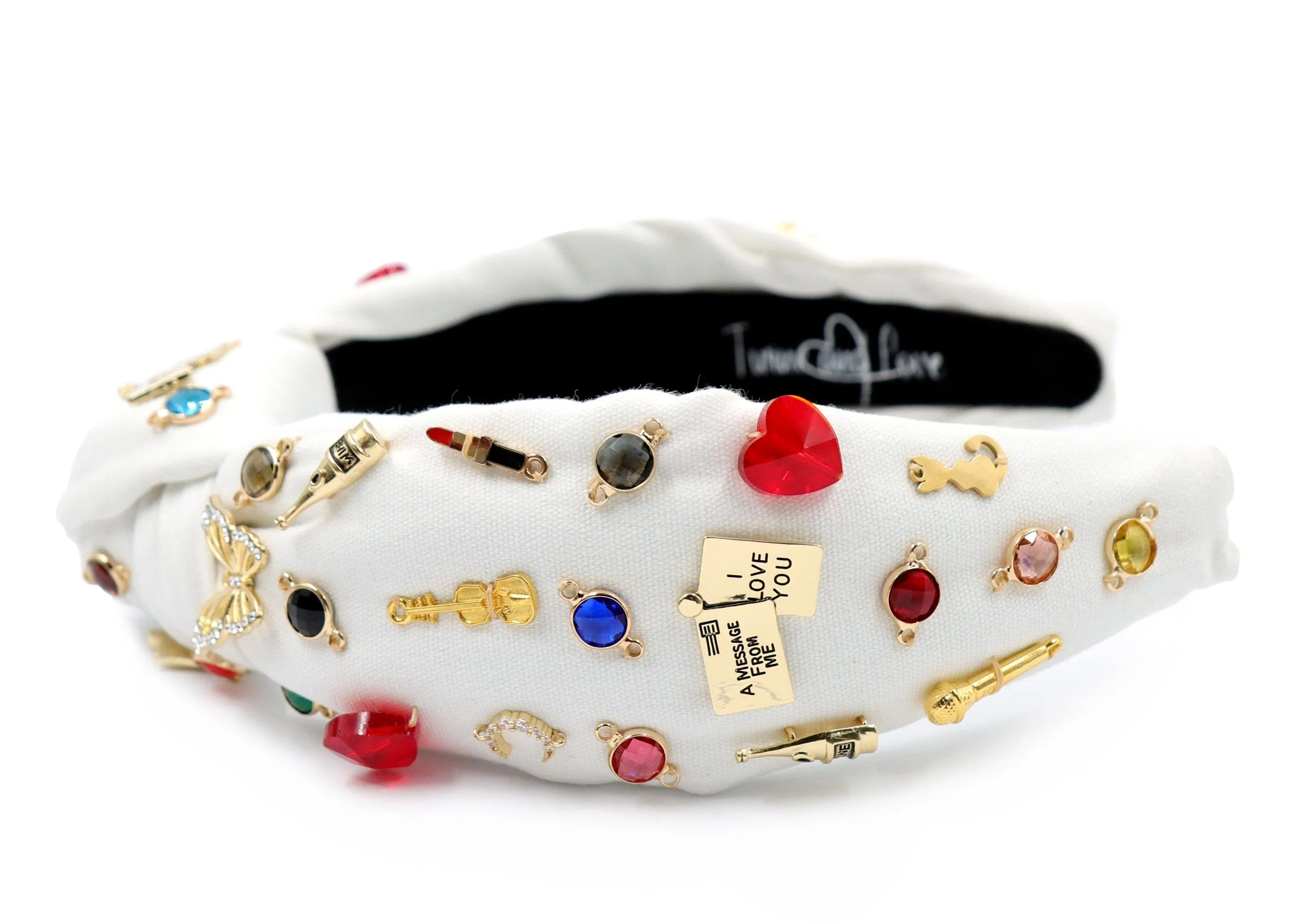 Pop Star Hand Sewn Jeweled Knot Headband