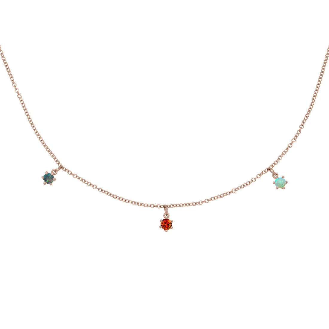 Scorpio Zodiac Fringe Necklace