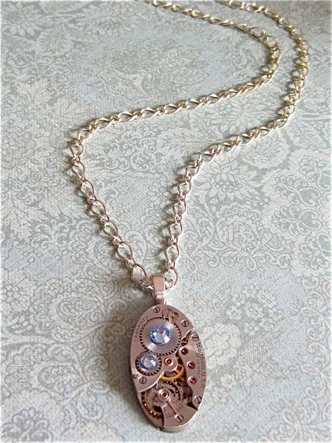 Steampunk Pendant - Celestrial - Steampunk Necklace - Upcycled jewelry