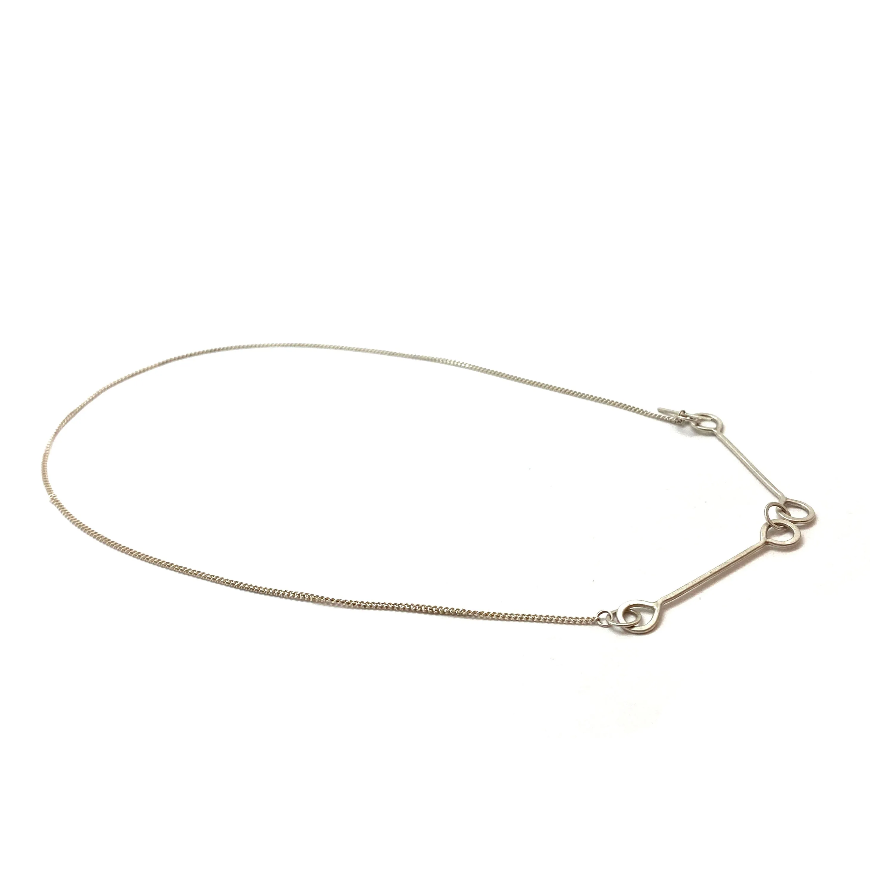 Sterling Silver Toggle Necklace