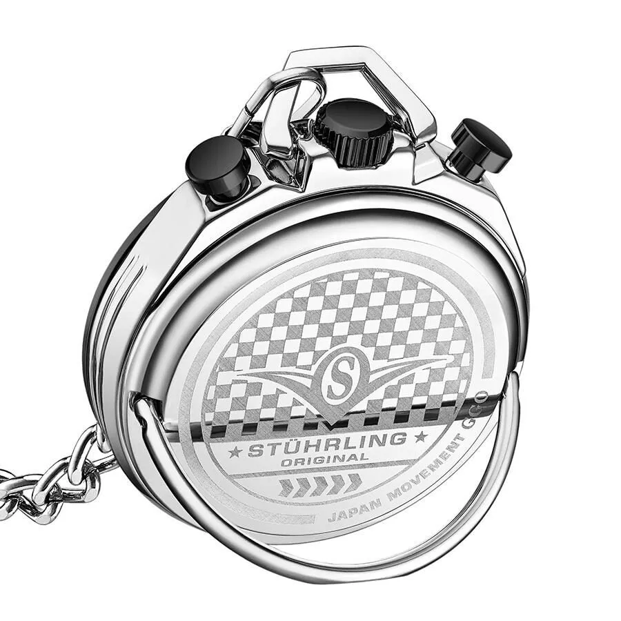 Stuhrling Original Monaco Quartz Black Dial Men's Pocket Watch M13577