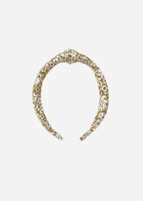 The Knotted Headband by Rylee & Cru - Golden Ditsy