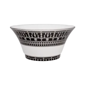 Tiara Black & Platinum Salad Serving Bowl