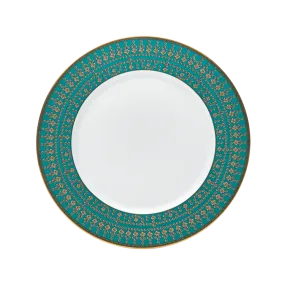 Tiara Peacock Blue & Gold Dessert Plate