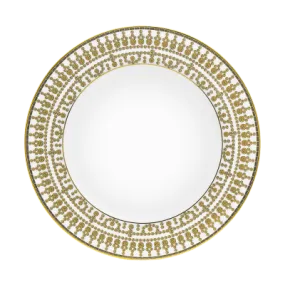 Tiara White & Gold Rim Soup Plate