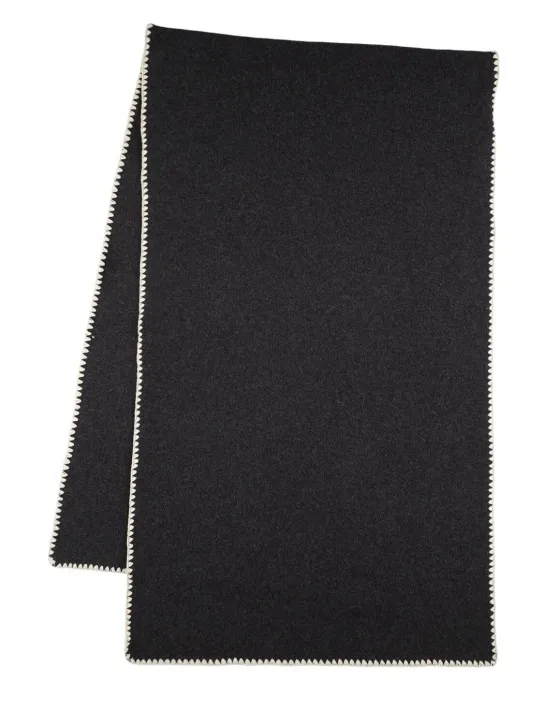 Toteme   Embroidered wool &amp; cashmere scarf 