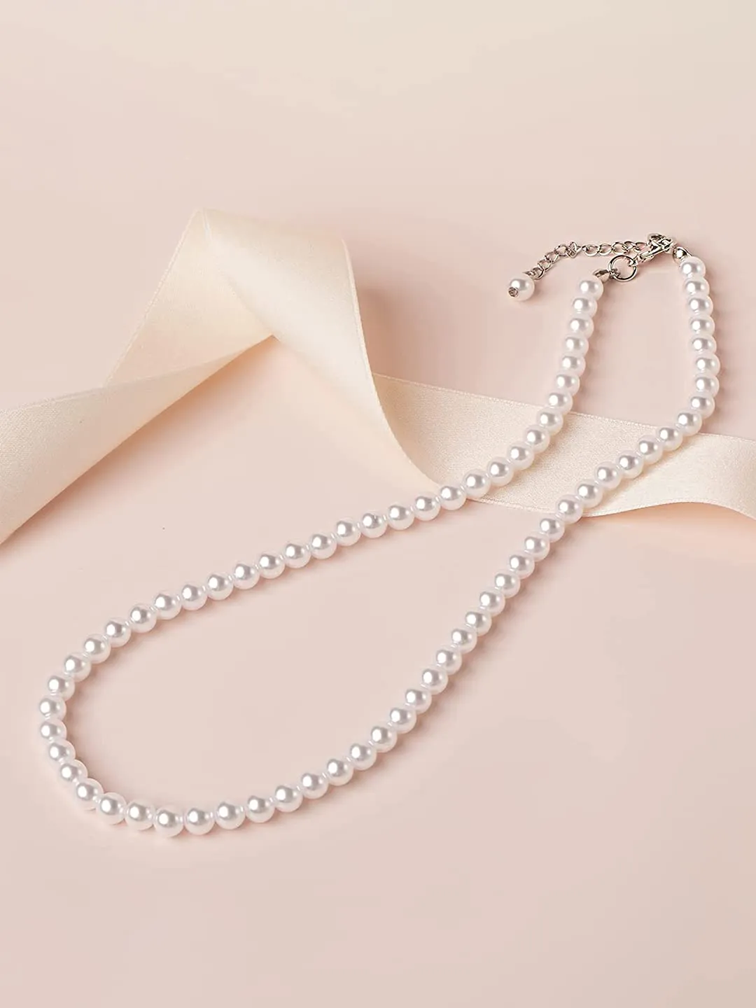Yellow Chimes Necklace For Women Pearl Beaded Necklace For Women and Girls