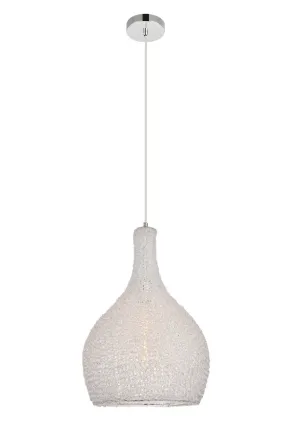 ZC121-LDPD2062 - Living District: Finola Collection Pendant D13.0'' H20.5 Lt:1 Chrome and Clear Finish